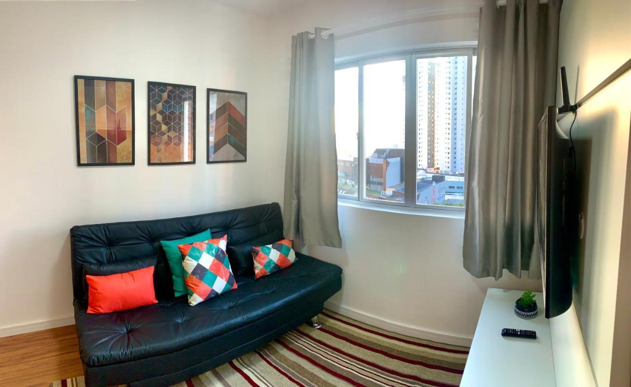 707- Apartamento Encantador, Amplo E Decorado, Quarto, Sala, Cozinha, Mobiliario Moderno, Cozinha Completa Com Utensilios , Excelente Vista Da Cidade E Localizacao Privelegiada No Bairro Bigorrilho Curitiba Kültér fotó
